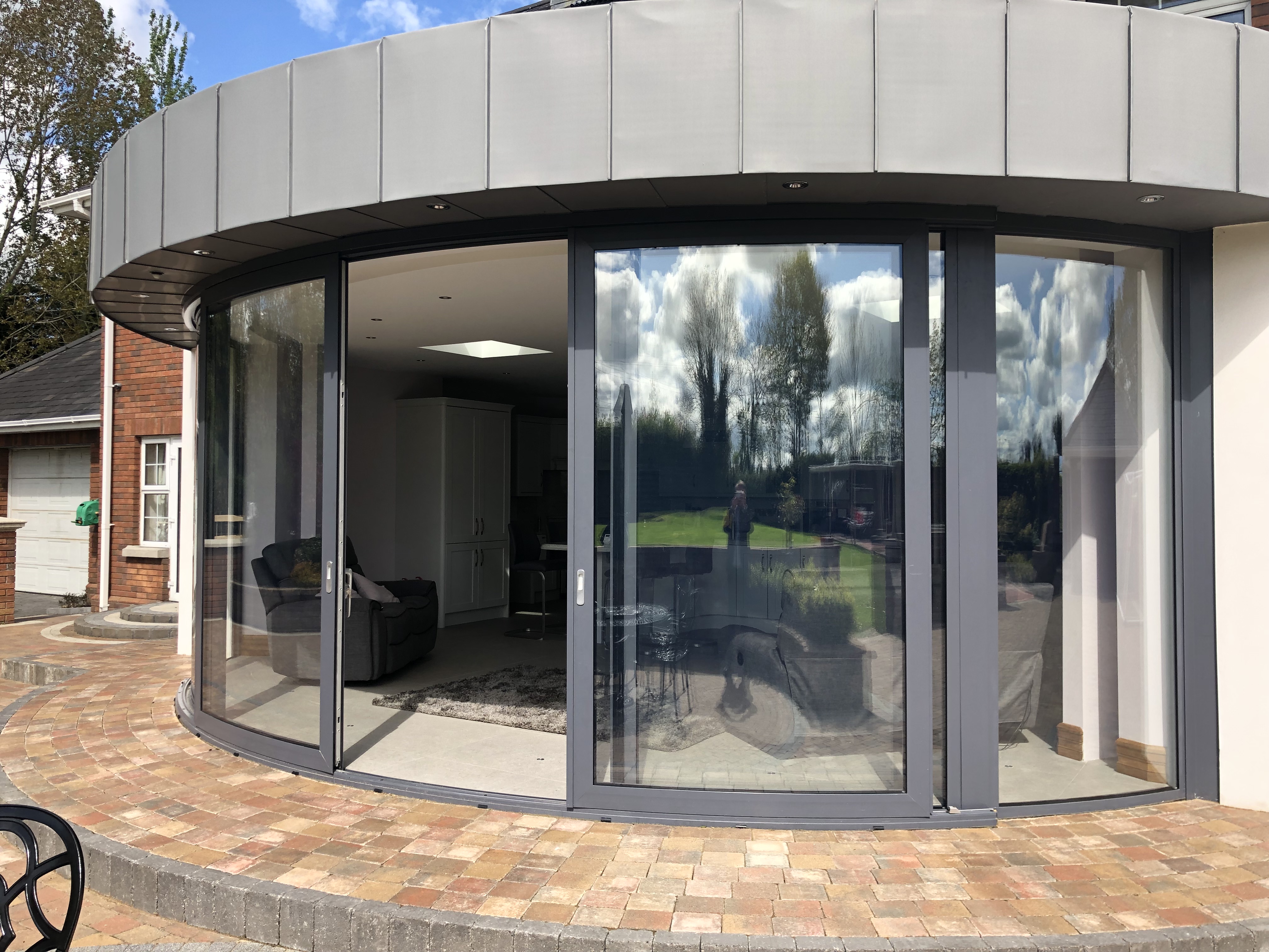 Curved Patio Door Installed By Irish Door Systems Irish Door Systems